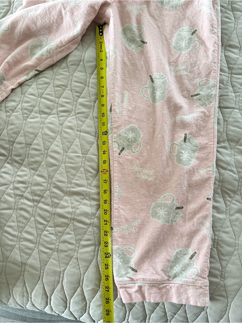 La Vie En Rose Cozy Pink Women's Pajama Set Soft Long-Sleeve Button-Up Flannel L - Picture 7 of 13